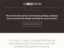 Tablet Screenshot of omegaprint.com